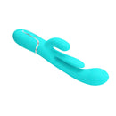 Party Up Andy Multi Function Rechargeable Rabbit Vibrator Teal