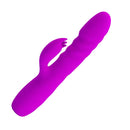 Party Up Bob Thrusting Vibe Purple 25 Cm Thrusting Rabbit Vibrator