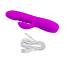 Party Up Bob Thrusting Vibe Purple 25 Cm Thrusting Rabbit Vibrator