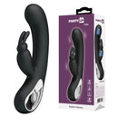 Party Up Colin Rabbit Vibe Black 21 Cm Rechargeable Rabbit Vibrator