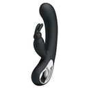 Party Up Colin Rabbit Vibe Black 21 Cm Rechargeable Rabbit Vibrator