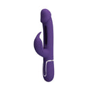 Party Up David Swinging Vibe Rabbit Vibrator With Flicking Arm Purple