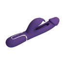 Party Up David Swinging Vibe Rabbit Vibrator With Flicking Arm Purple