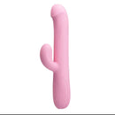 Party Up Dean Wavy Rotation Vibe Rotating Rabbit Vibrator Pink