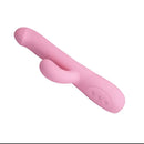 Party Up Dean Wavy Rotation Vibe Rotating Rabbit Vibrator Pink