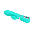 Party Up Edward Rabbit Vibe Teal 20 Cm Rechargeable Rabbit Vibrator