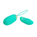 Party Up Ian Remote Egg Teal Vibrating Egg With Wireless Remote