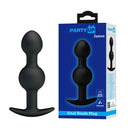 Party Up James Anal Bead Plug Black