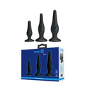 Party Up Jerry Butt Plug Set Black Set Of 3 Sizes
