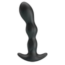 Party Up Jim Vibrating Plug Rechargeable Vibrating Butt Plug Black