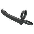 Party Up Martin Double Penetrator Cock And Ball Rings Black