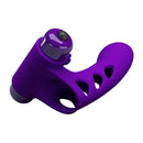 Party Up Mike Finger Vibe Vibrating Finger Vibrator Purple