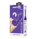Party Up Mike Finger Vibe Vibrating Finger Vibrator Purple