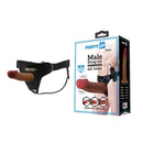 Party Up Nelson Vibrating Strap On Brown Vibrating Hollow Strap On