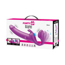 Party Up Oliver Strapless Strap On Usb Rechargeable Purple