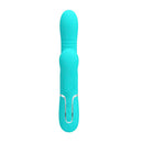 Party Up Paul Rolling Beads Thrusting Rabbit Vibrator Teal
