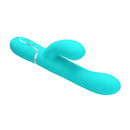 Party Up Paul Rolling Beads Thrusting Rabbit Vibrator Teal