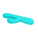 Party Up Paul Rolling Beads Thrusting Rabbit Vibrator Teal