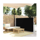 Patio Retractable Side Awning 120X500 Cm Black