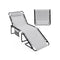 Patio Folding Chaise Lounge Oversized Lay Flat Reclining Chair