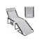 Patio Folding Chaise Lounge Oversized Lay Flat Reclining Chair