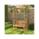 Patio Garden Arbor With Bench And 2 Trellises