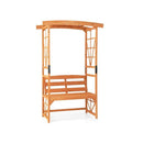 Patio Garden Arbor With Bench And 2 Trellises