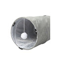 3 Way Cat Tunnel Toy Foldable Tube Indoor Pet 2 Hanging Balls