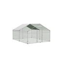 400Cm X 300Cm X 194Cm Large Metal Walk In Chicken Coop Cage