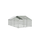 600Cm X 300Cm X 194Cm Large Metal Walk In Chicken Coop Cage