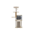 Cat Tree Tower Scratcher Wood Condo House 120Cm