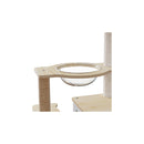 Cat Tree Tower Scratcher Wood Condo House 120Cm