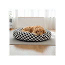Circular Plush Dog Cosy Bed Calming Pet Bed