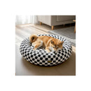 Circular Plush Dog Cosy Calming Pet Plush Bed