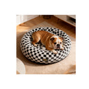 Circular Plush Dog Cosy Calming Pet Plush Bed