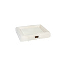 Orthopedic Dog Bed Corduroy Removable Cover Waterproof Washable Beige