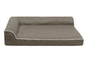 Orthopedic Dog Bed Cationic Fine Linen Coffee