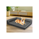 Orthopaedic Egg Crate Memory Foam Dog Bed Grey