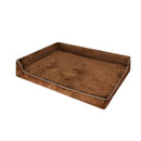 Orthopedic Dog Bed Soft Velvet Fabric Coffee