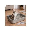 Stainless Steel Cats Litter Box 10Cm Height