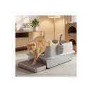 Stainless Steel Cats Litter Box Hooded High Enclosed