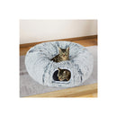 Cat Tunnel Foldable Fluffy Plush Play Tube