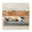 Orthopedic Dog Bed Soft Velvet Fabric Grey