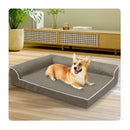 Orthopedic Dog Bed Cationic Fine Linen Coffee