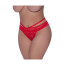 Peek A Boo Cheeky Panty Red