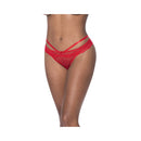 Peek A Boo Cheeky Panty Red