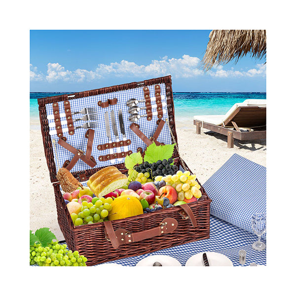 Deluxe 4 Person Picnic Basket