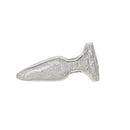 Pillow Talk Fancy Luxurious Glass Anal Plug With Clear Gem