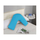 1000TC Premium Ultra Soft V SHAPE Pillowcase Light Blue