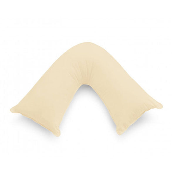 1000TC Premium Ultra Soft V SHAPE Pillowcase Yellow Cream
